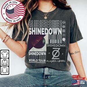 Shinedown Music Shirt   Revolutions Live Tour  Tickets Album Tee